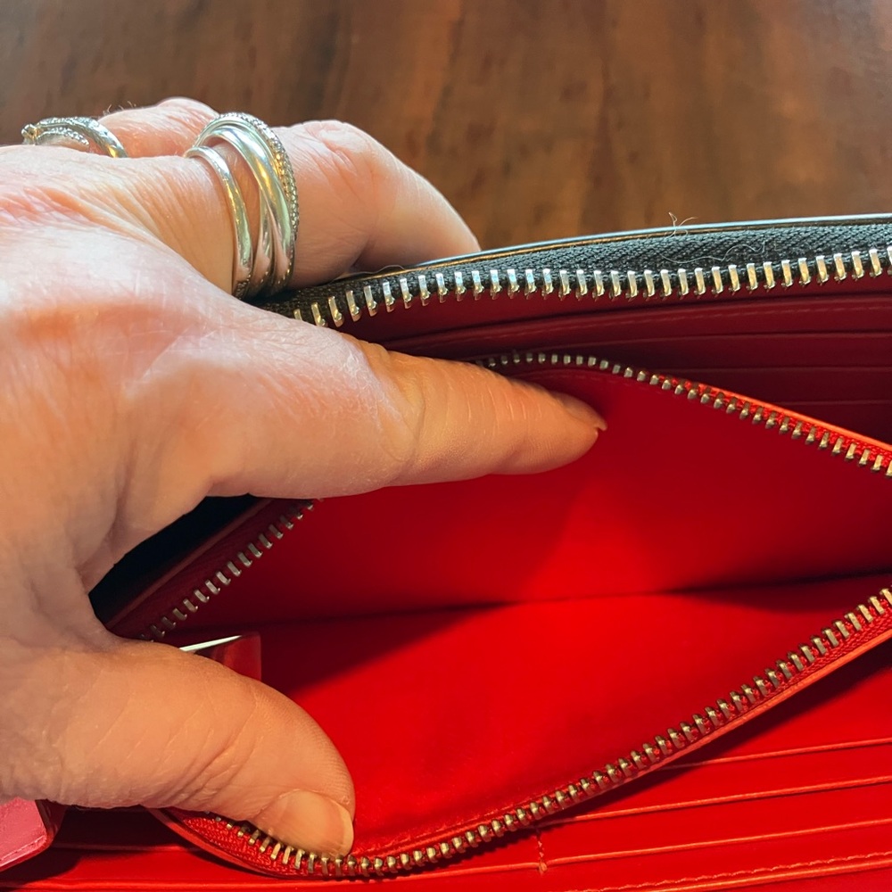 Christian Louboutin Black Studded Wallet AUTHENTIC - Picture 11 of 11